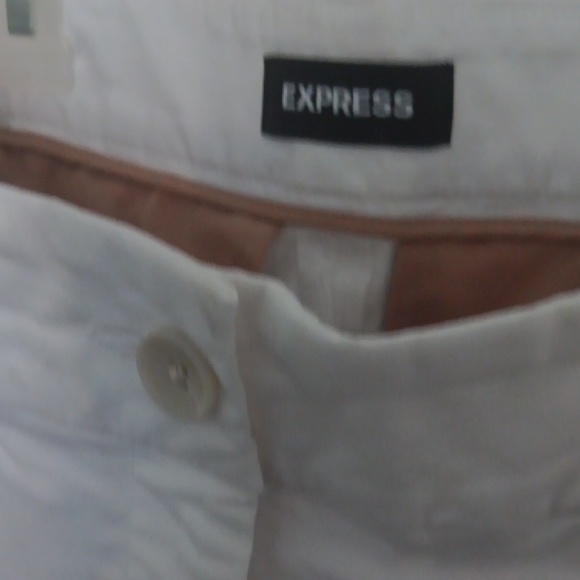 Express White Trousers with Button Detail - Picture 7 of 10